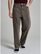 Джинсы багги широкие с вареный эффектом