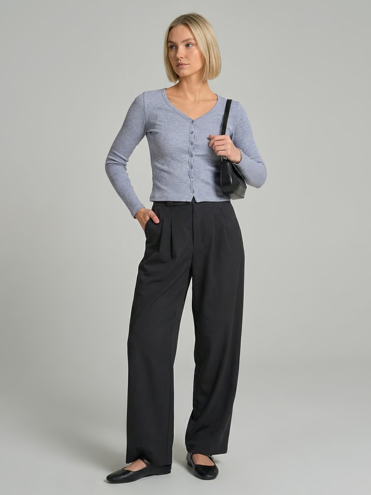 Кардиган облегающий на пуговицах