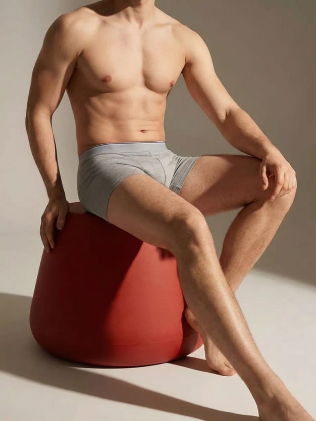 Хлопковые однотонные трусы - 2 шт.