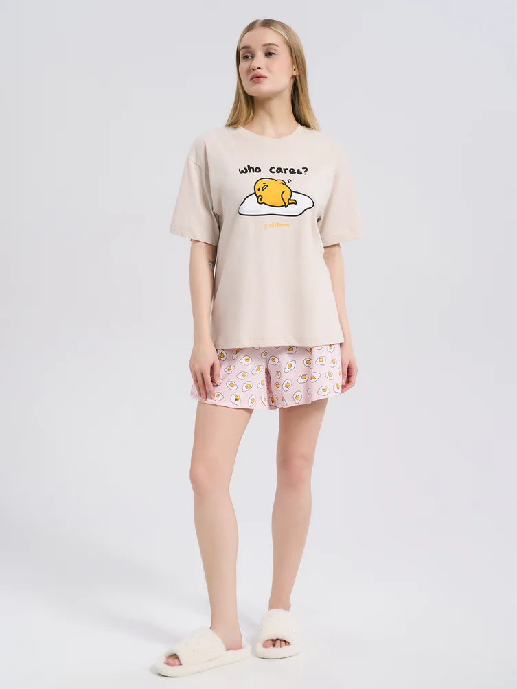 Пижама из хлопка с принтом Gudetama