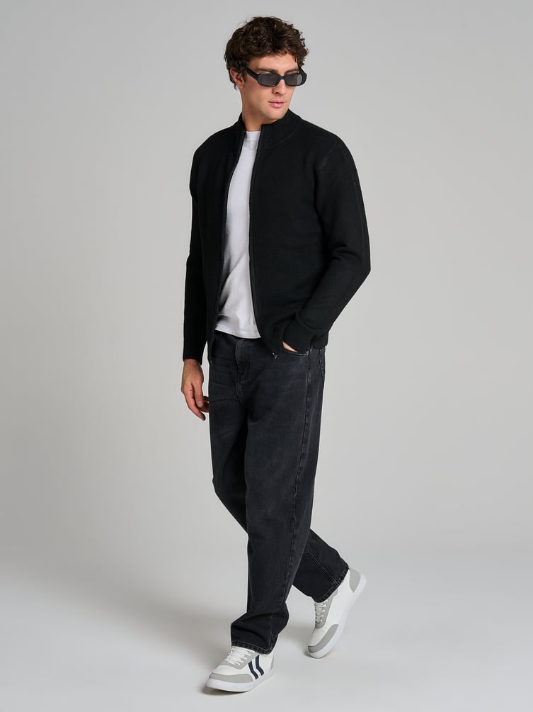 Кардиган трикотажный на молнии