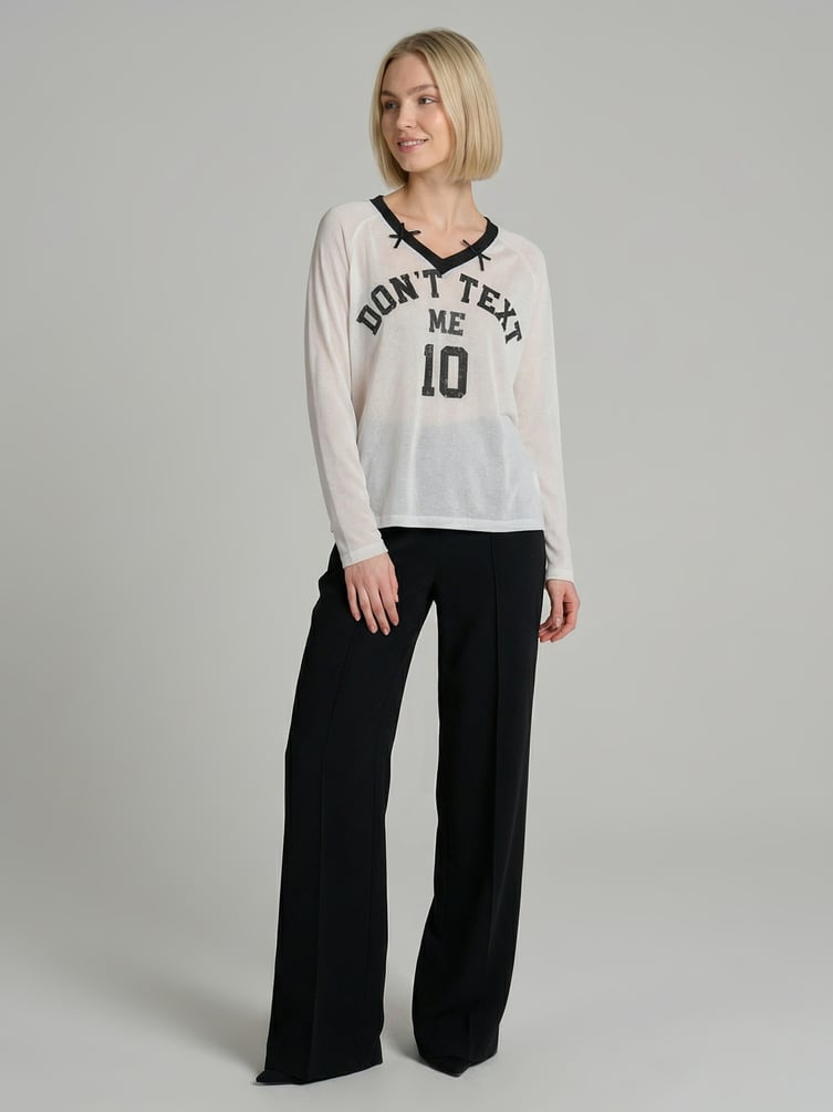 Лонгслив спортивный оверсайз с надписью