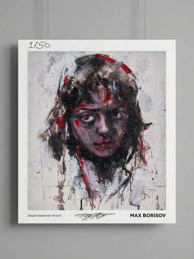 Постер  «Зацелованная Агата» Макса Борисова