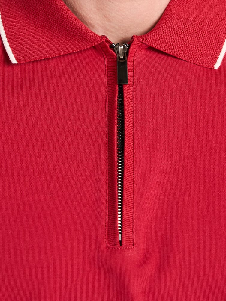 Поло хлопковое с коротким рукавом