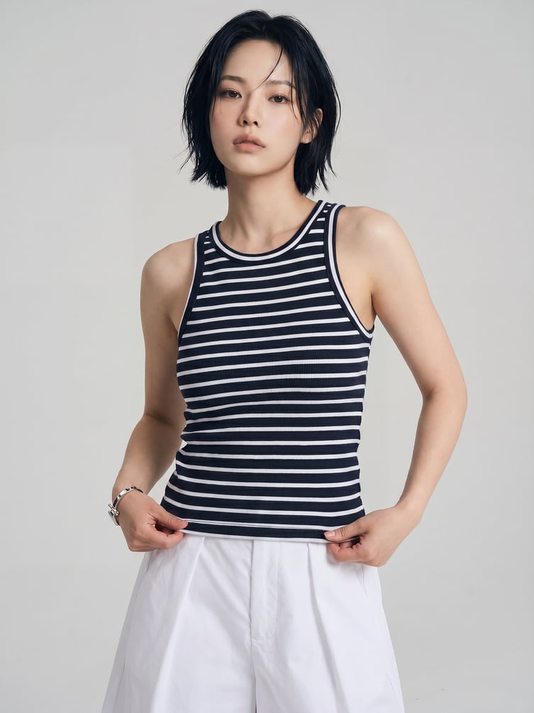Топ полосатый в рубчик