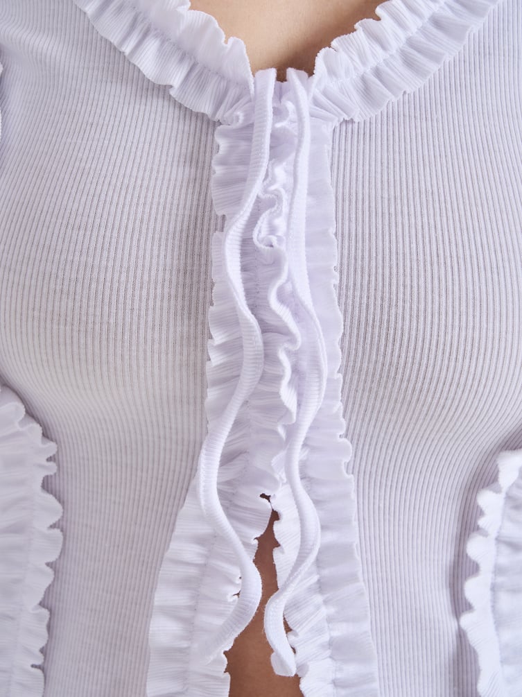 Блузка нарядная с рюшами