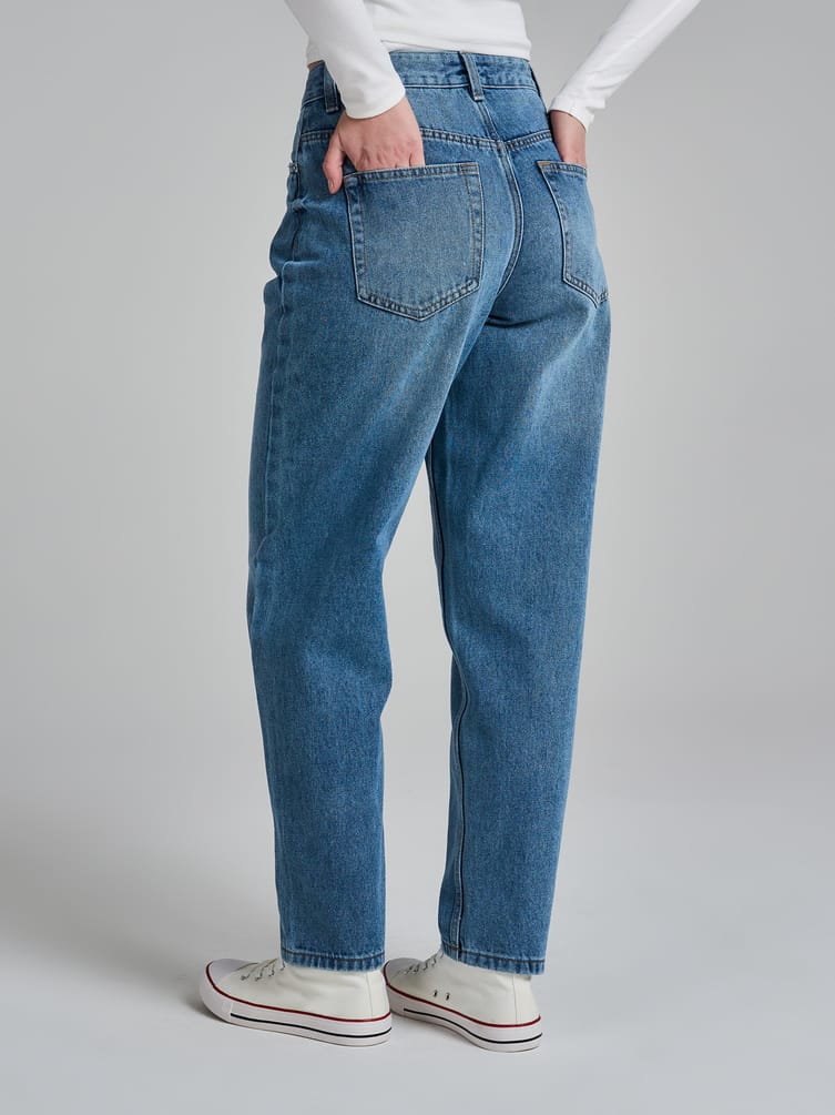 Джинсы Balloon с высокой талией