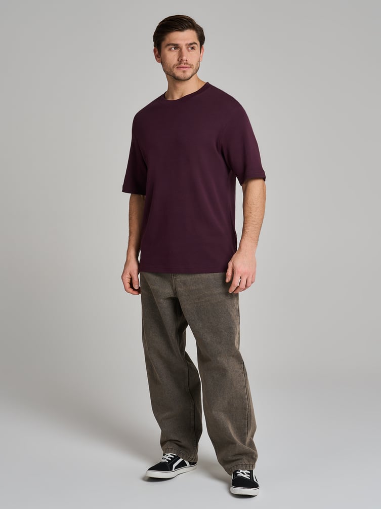 Футболка из хлопка свободного кроя