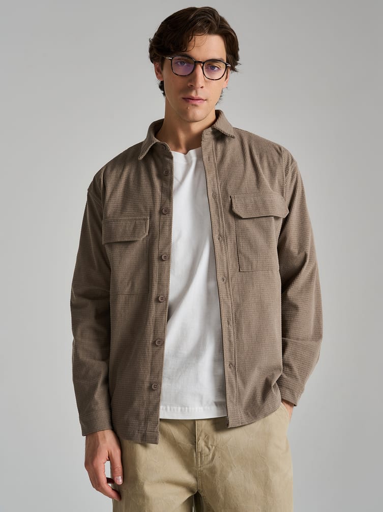 Рубашка вельветовая классическая