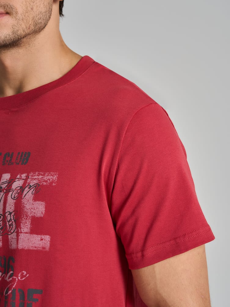 Футболка из хлопка с надписями