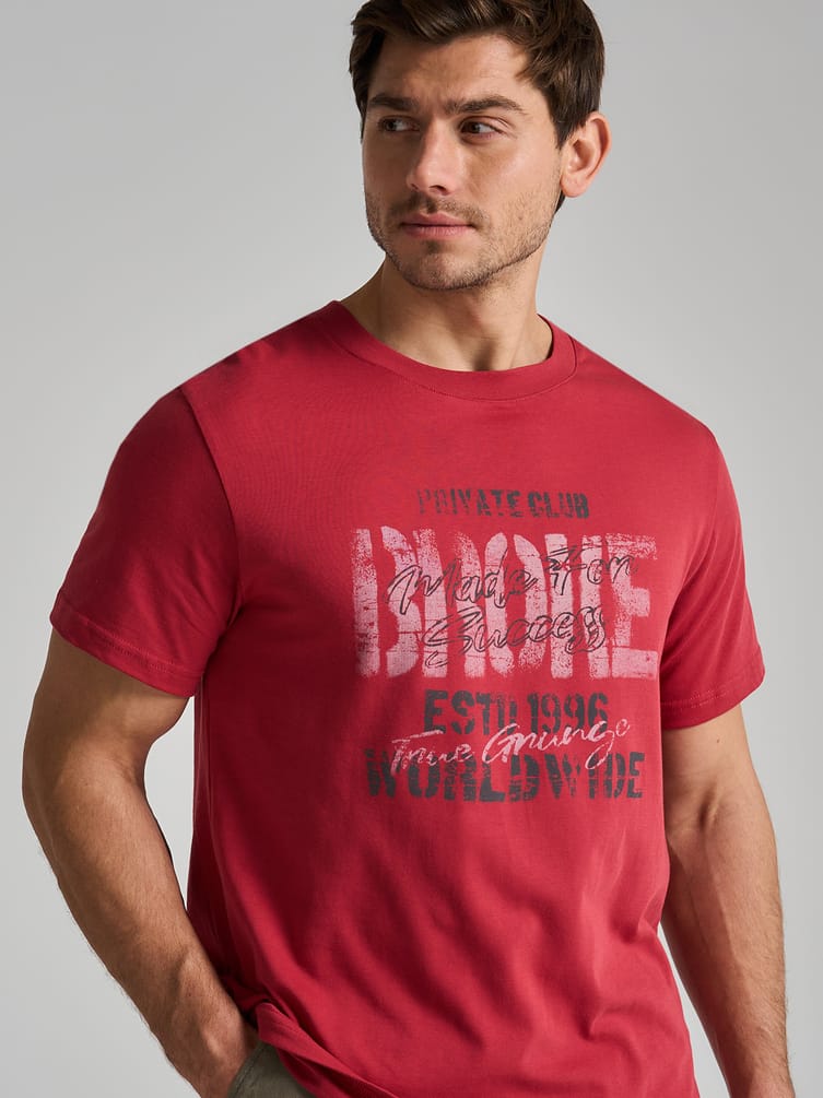 Футболка из хлопка с надписями