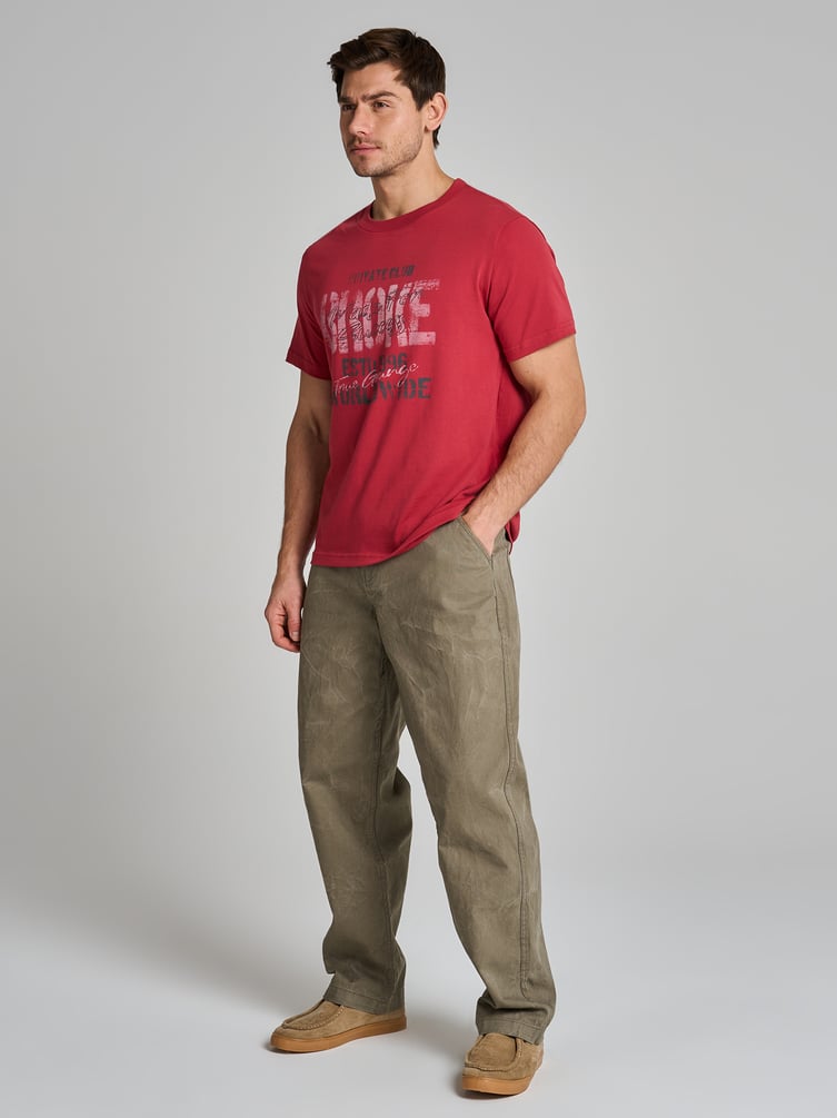 Футболка из хлопка с надписями