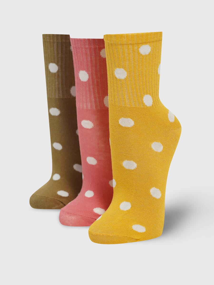 Набор носков в горошек - 3 пары