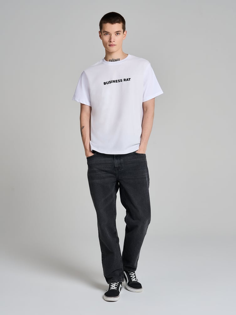 Джинсы укороченный прямого кроя