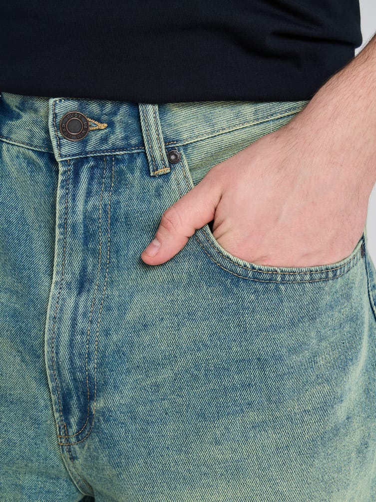 Джинсы широкие багги