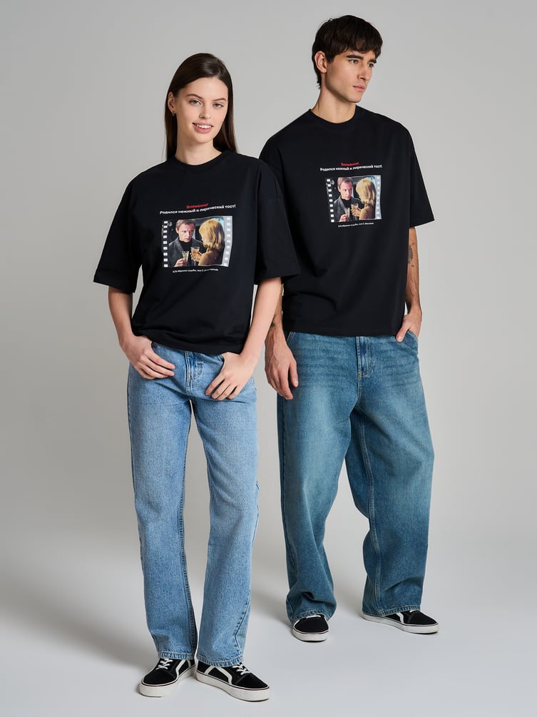 Футболка оверсайз с принтом Мосфильм