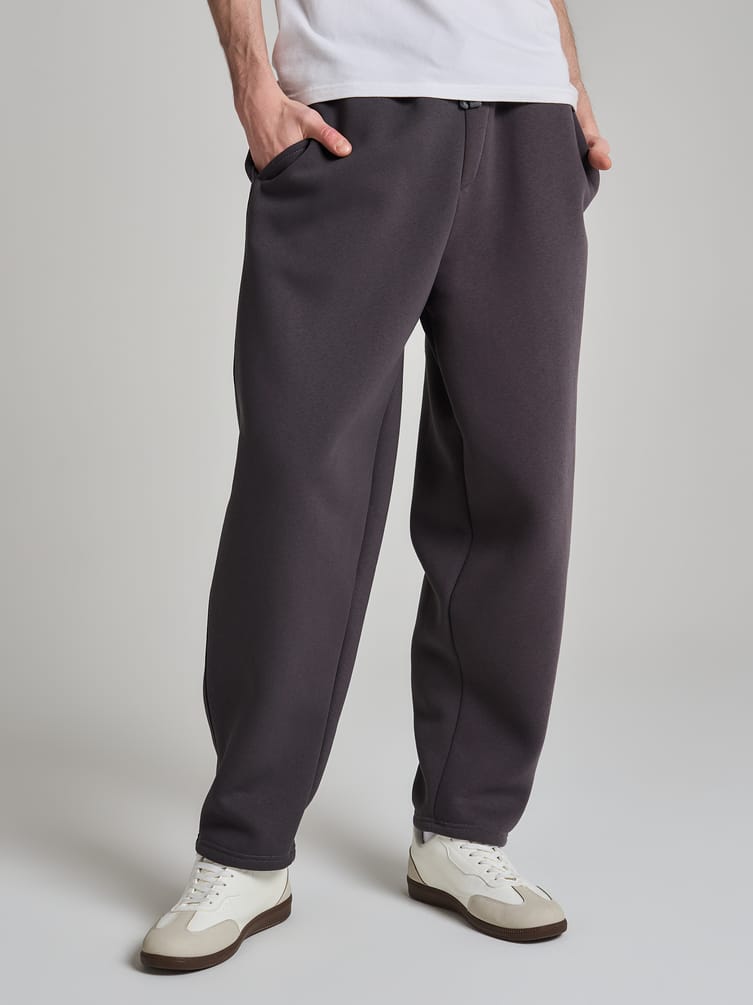 Утепленные брюки зауженные с начесом