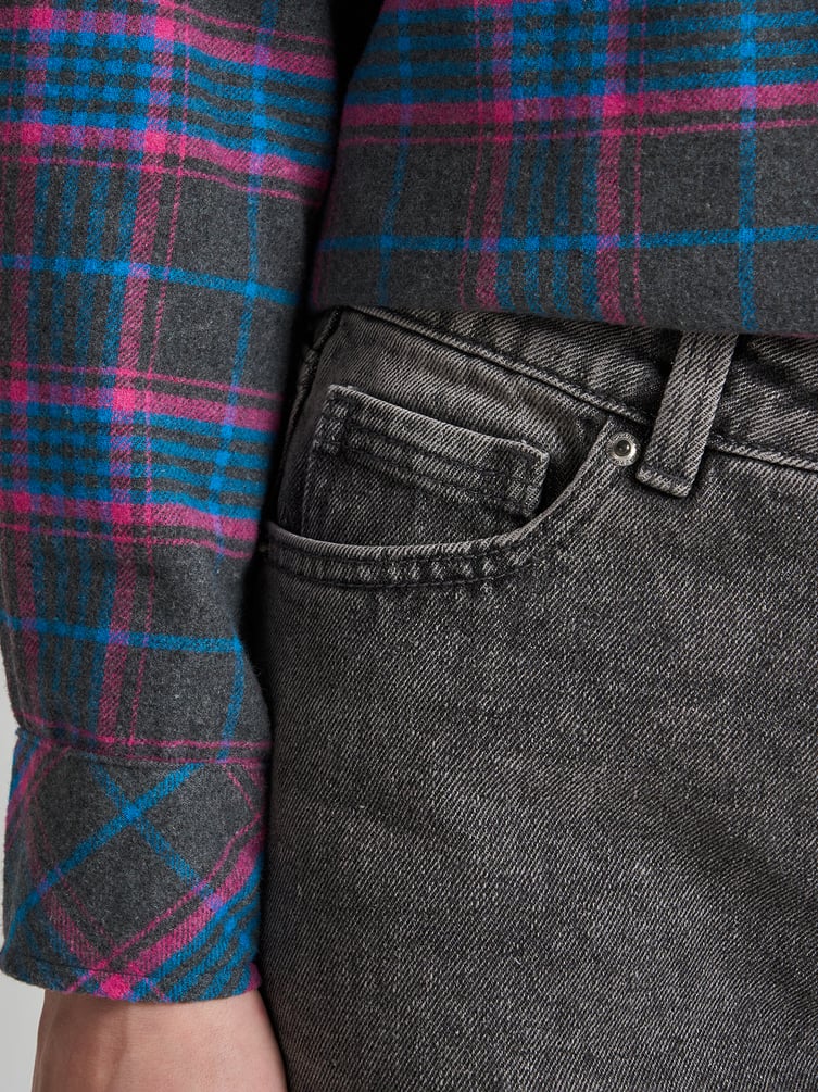 Джинсы Baggy с винтажной стиркой