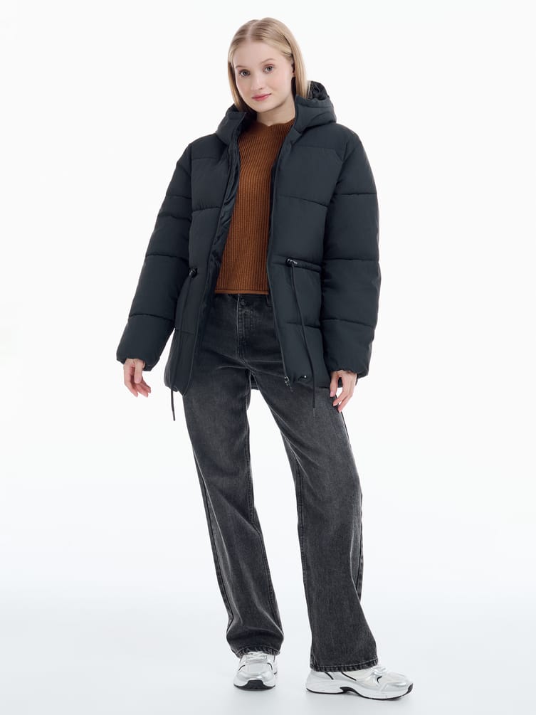 Куртка удлиненная стеганая женская