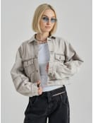 Куртка джинсовая оверсайз укороченная