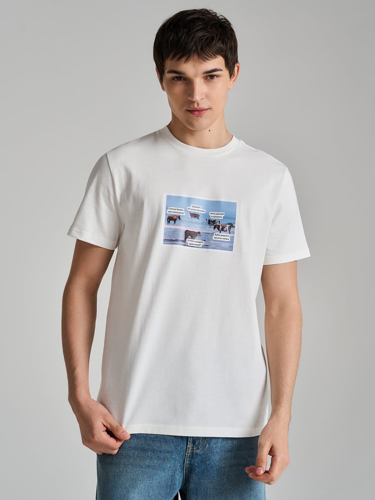 Футболка со смешным принтом