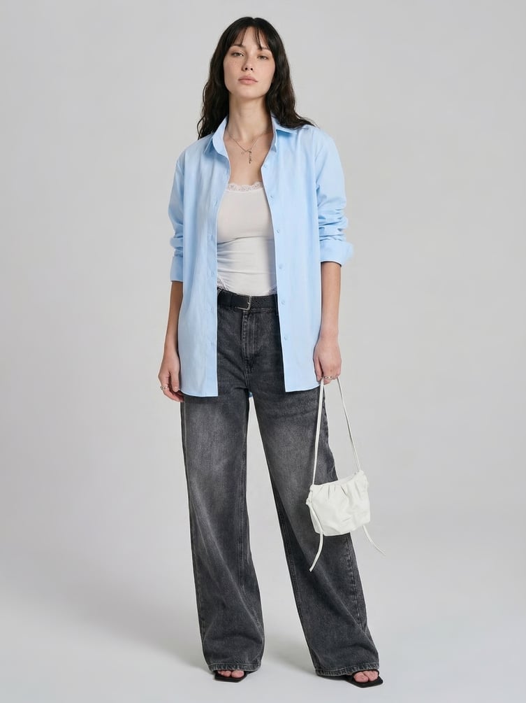 Джинсы широкие