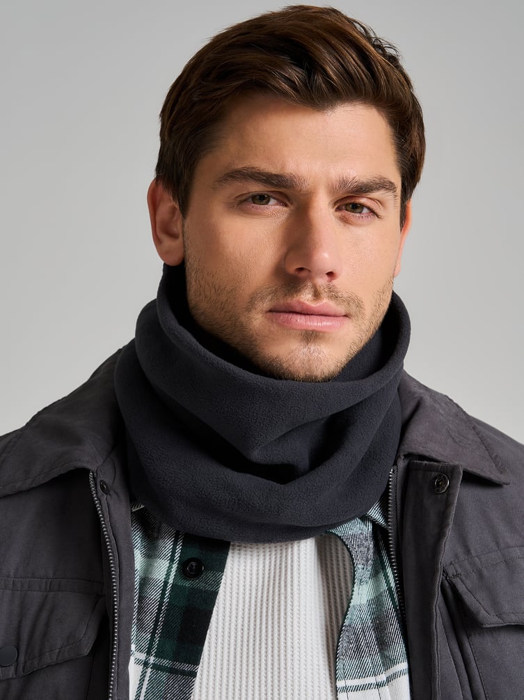 Флисовый шарф снуд