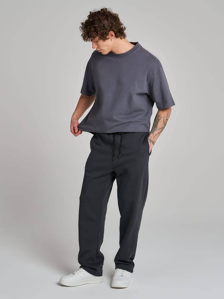 Теплые брюки прямые с начесом