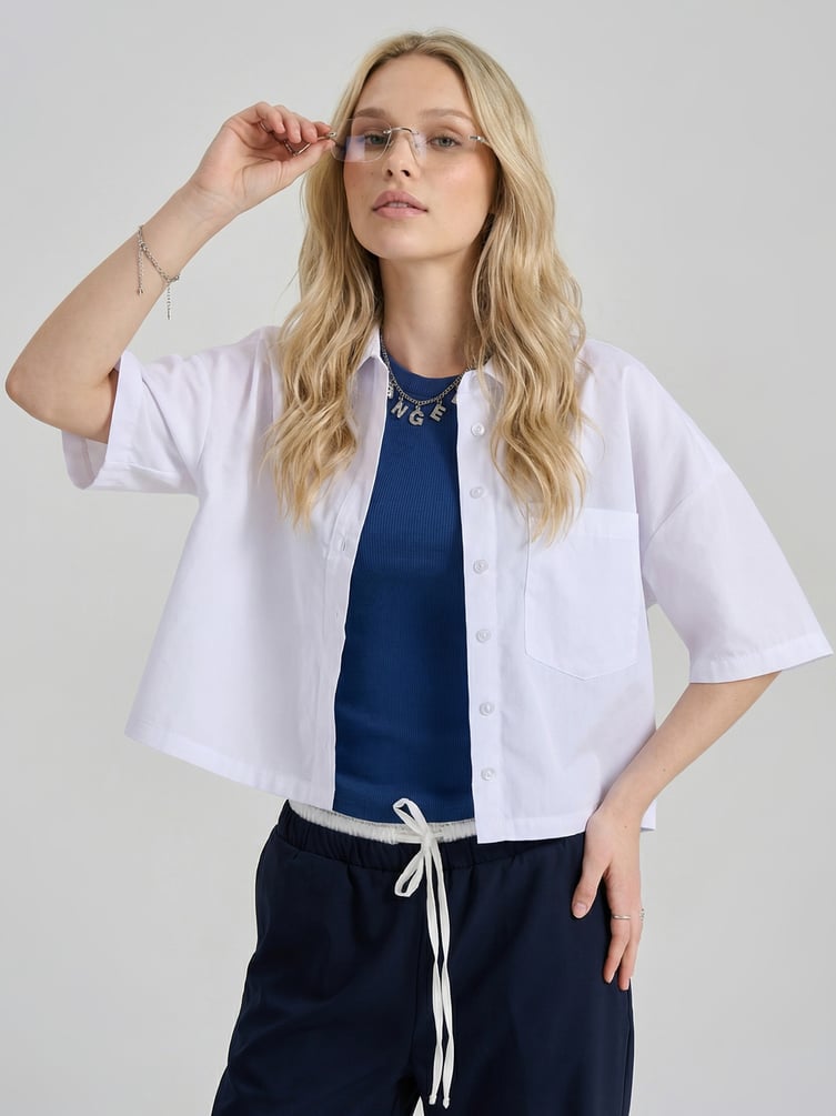 Рубашка укороченная