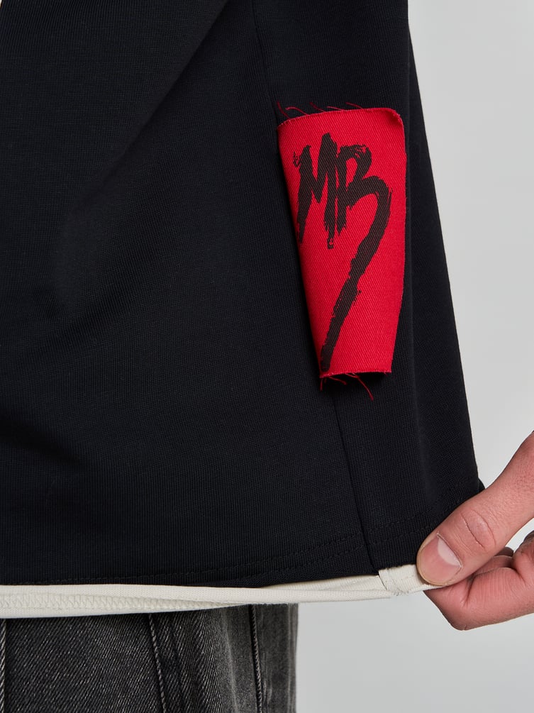 Футболка оверсайз с принтом Макс Борисов