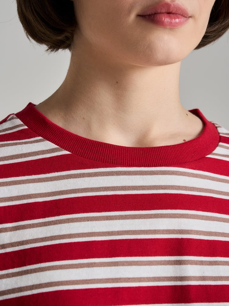 Лонгслив в полоску с длинным рукавом