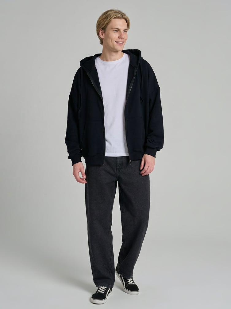 Толстовка оверсайз с капюшоном