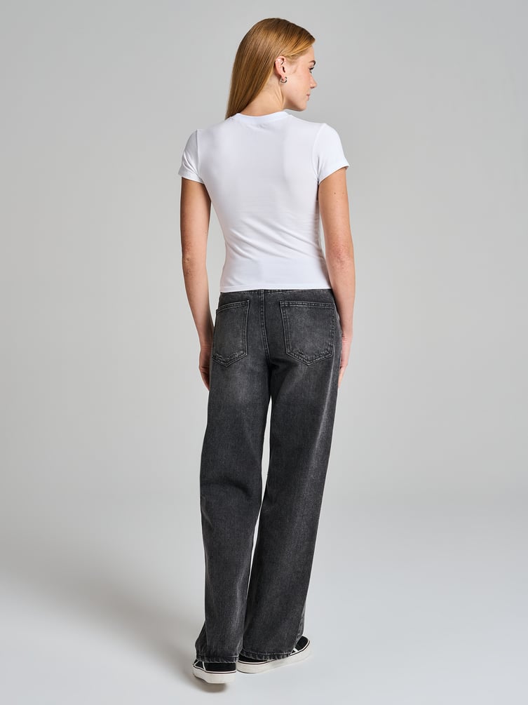 Футболка облегающая с принтом таксы