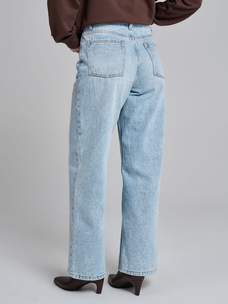 Джинсы Baggy с винтажной стиркой