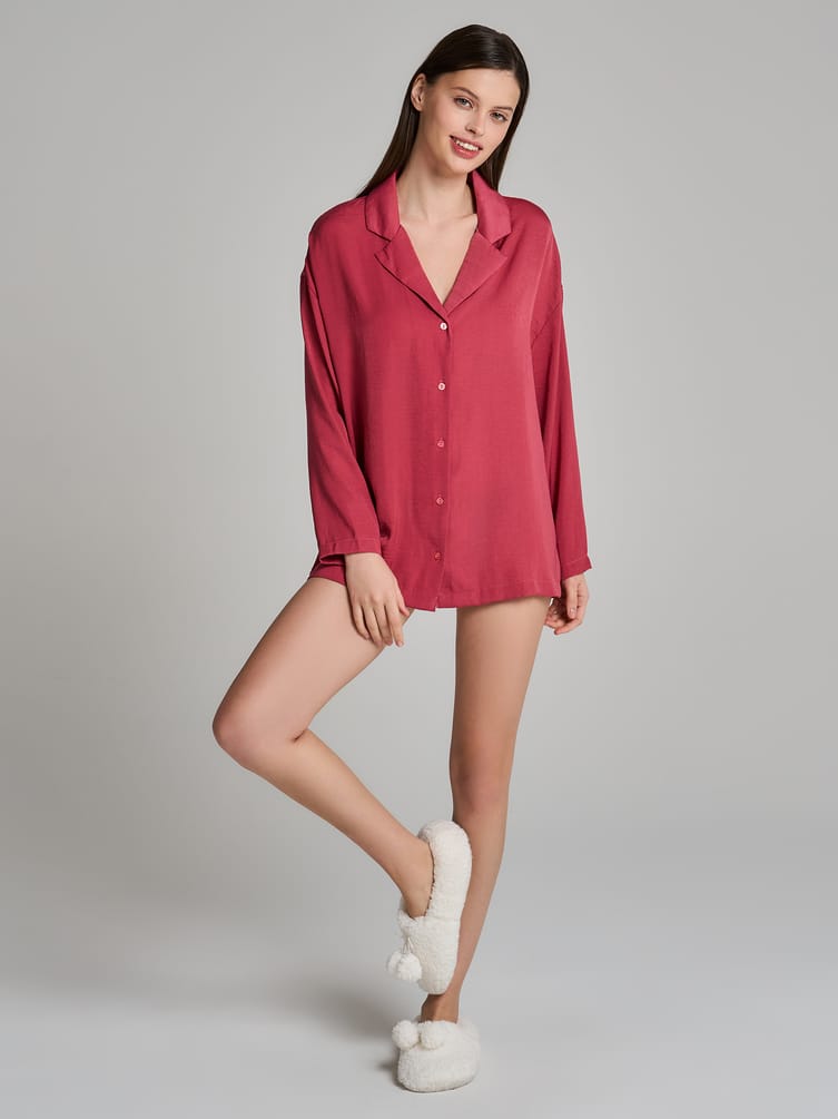 Платье-рубашка для дома