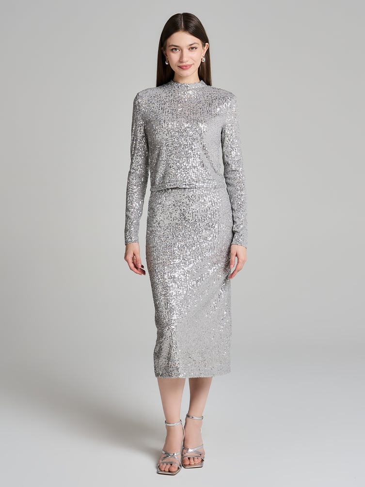 Блузка вечерняя с пайетками