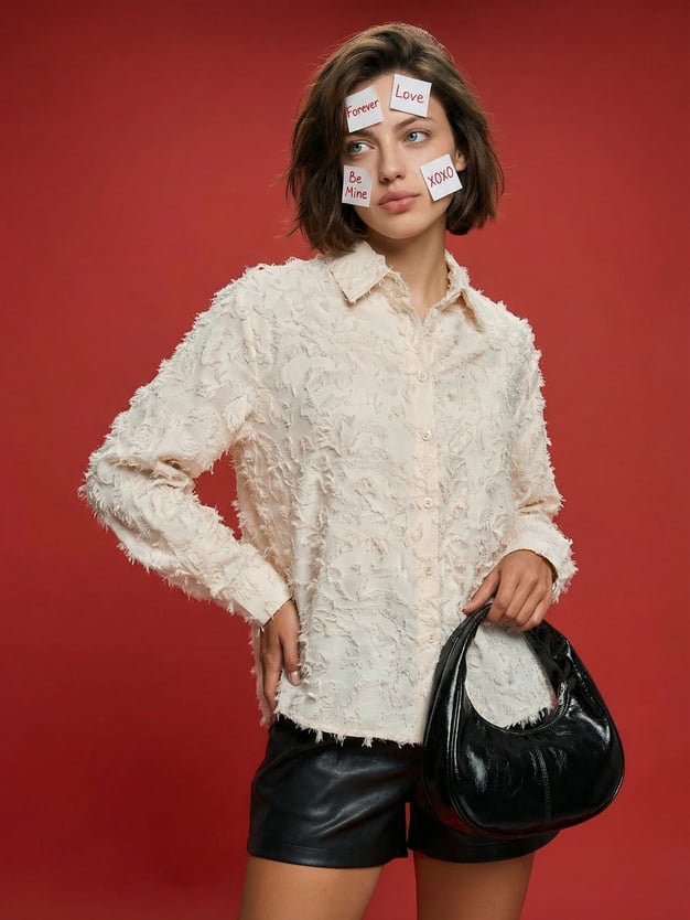 Блузка нарядная с бахромой