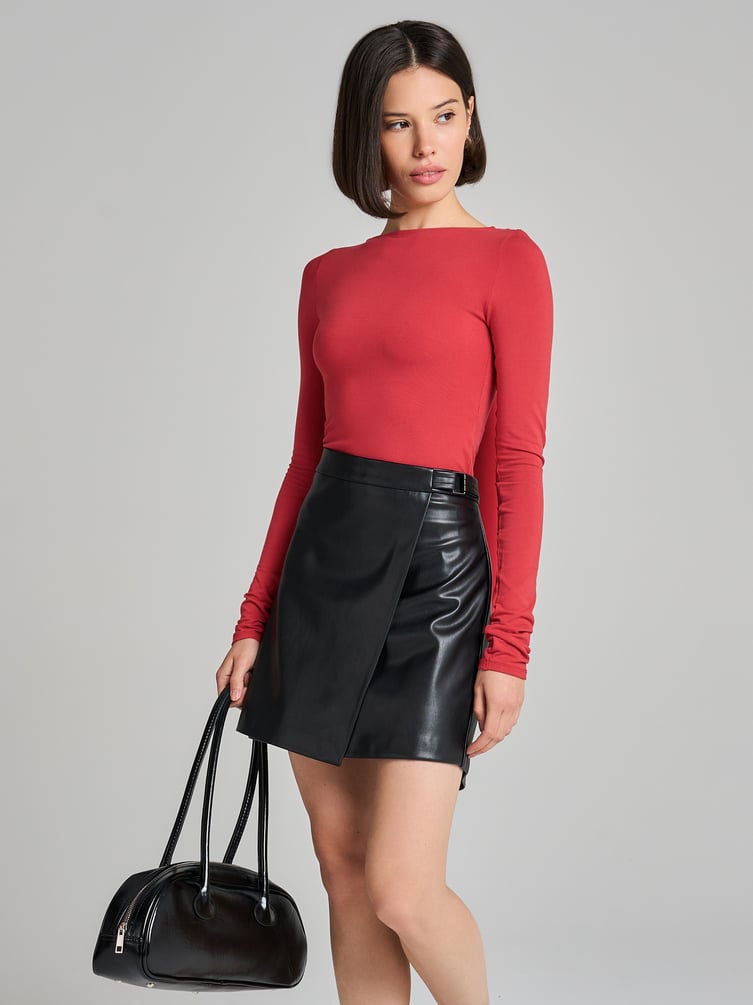 Боди-блузка с бантом на спине