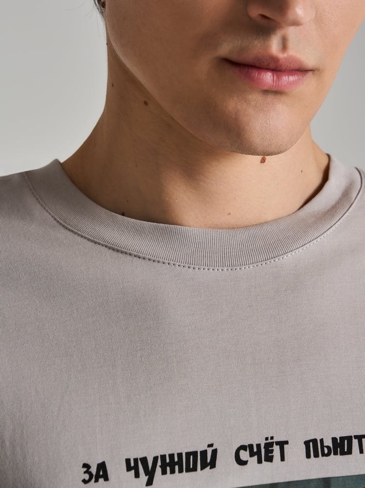 Футболка оверсайз с принтом Мосфильм