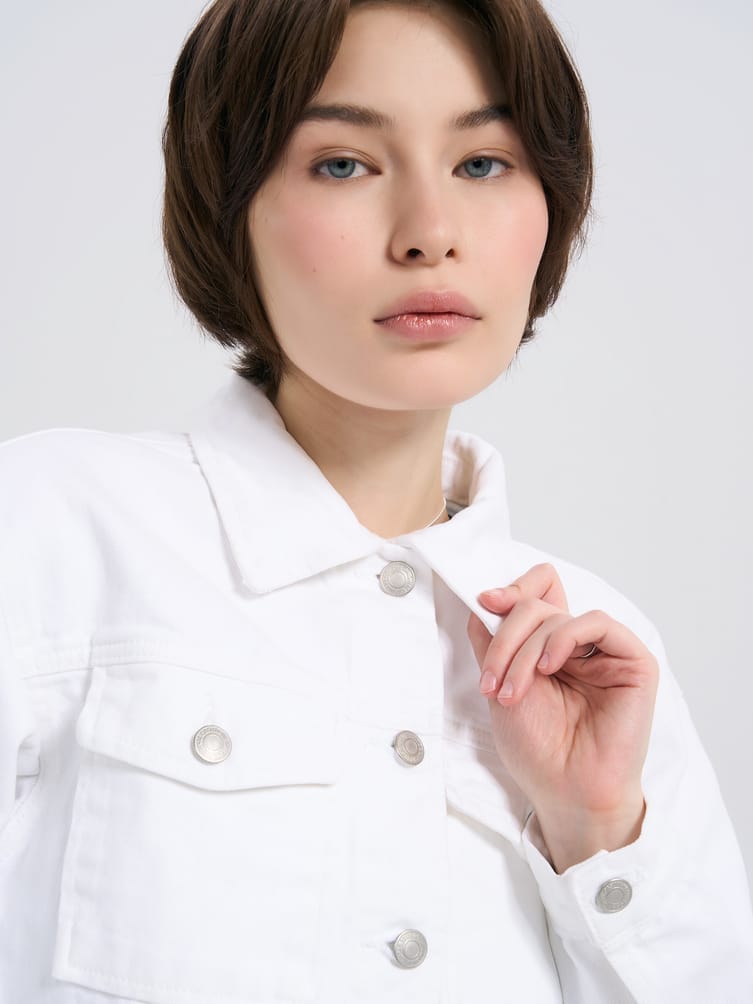 Укороченная джинсовка