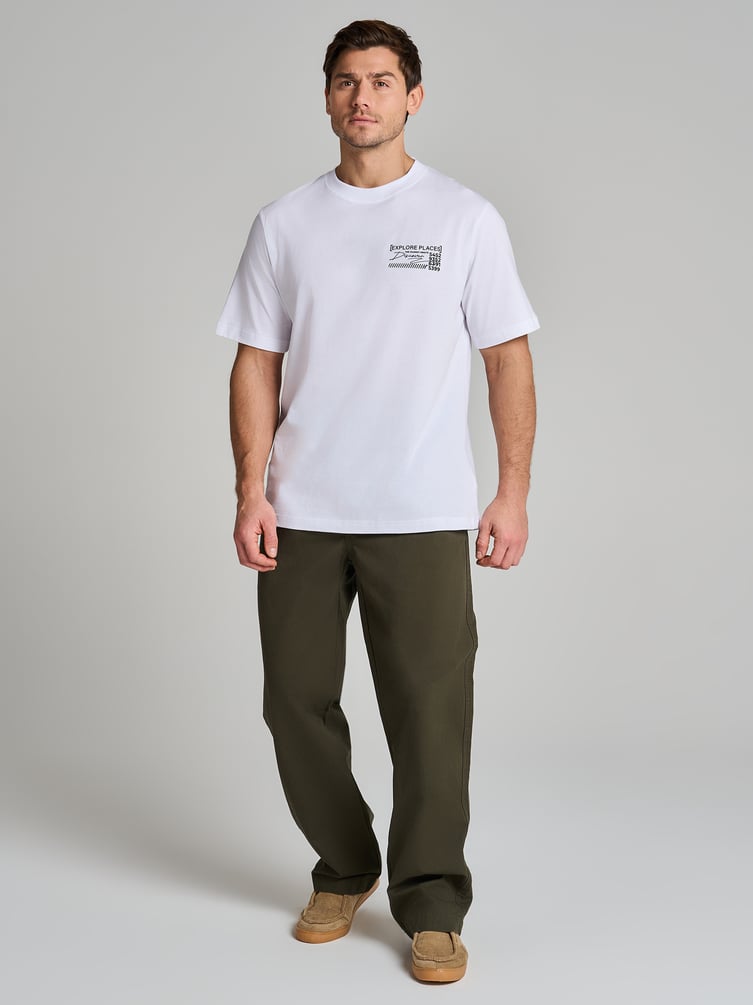 Футболка с японским принтом на спине