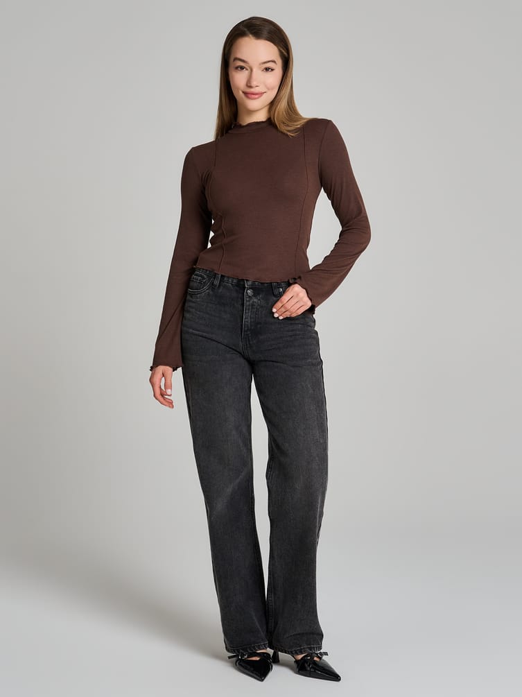 Водолазка лапша с высоким горлом