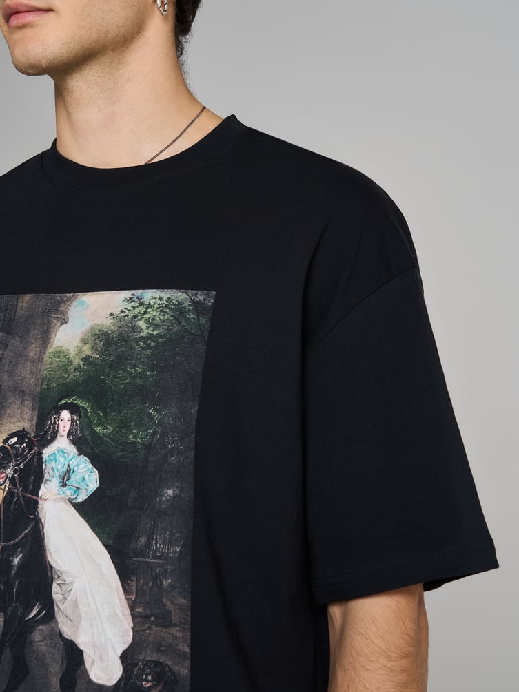 Футболка с принтом картин Третьяковской галереи