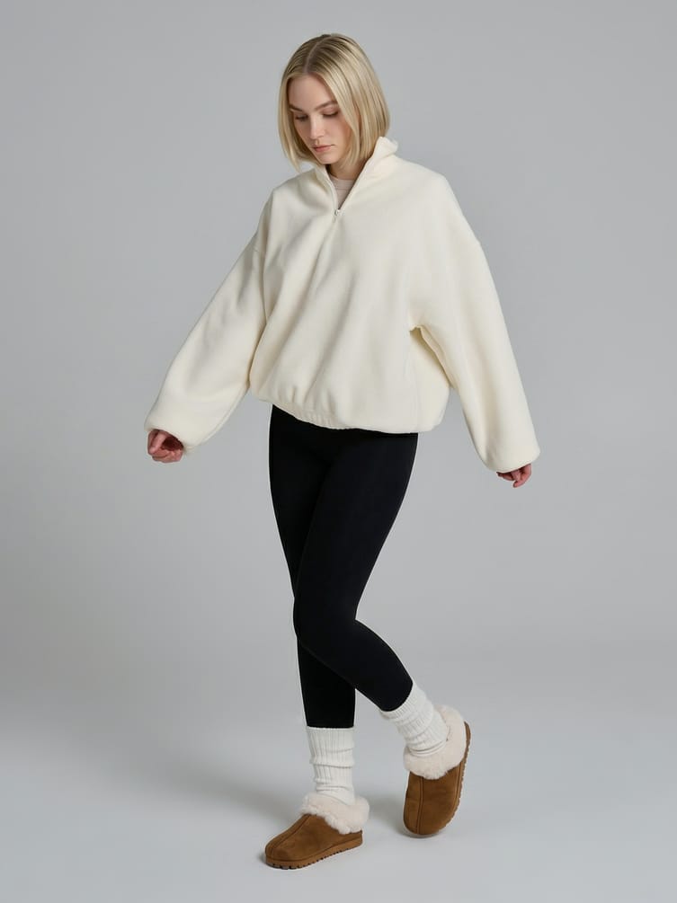 Свитшот флисовый с высоким горлом