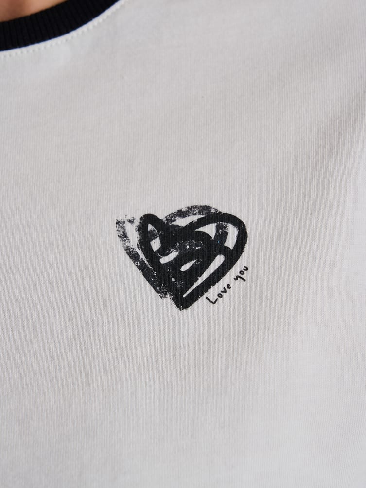 Облегающая футболка с принтом