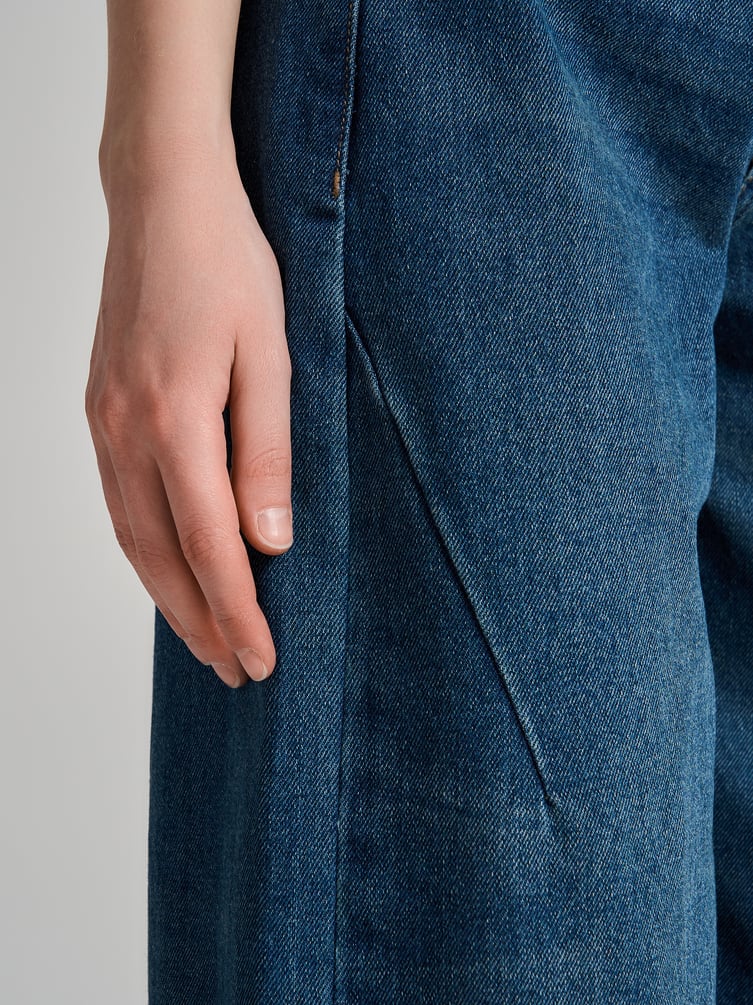 Джинсы Balloon зауженные с вареным эффектом