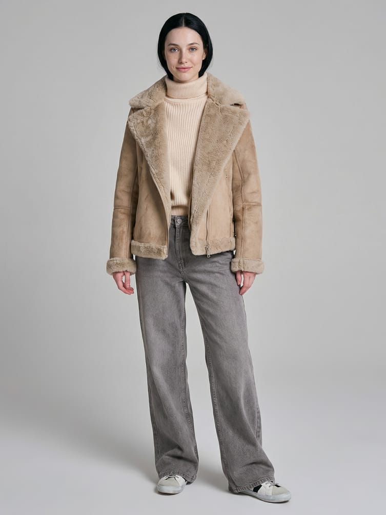 Джинсы широкие с вареным эффектом