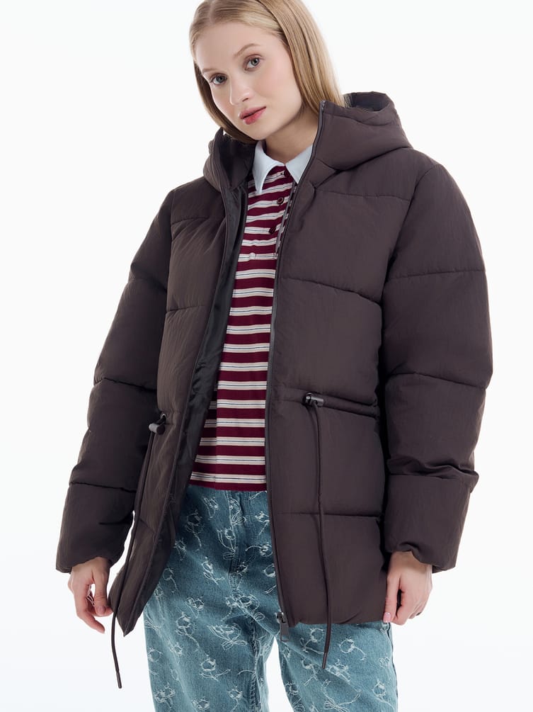 Куртка удлиненная стеганая женская
