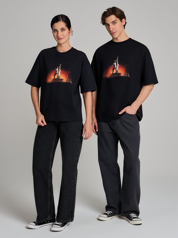 Футболка оверсайз с принтом Мосфильм