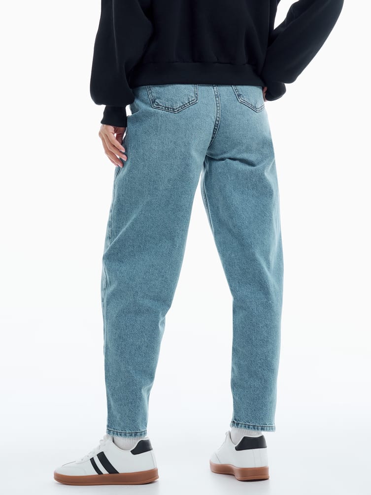 Джинсы Balloon зауженные с высокой талией